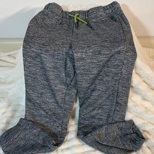 All in Motion Charcoal Kids Joggers with Lime Drawstring